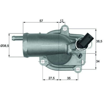 Termostat, chladivo MAHLE TH 9 87