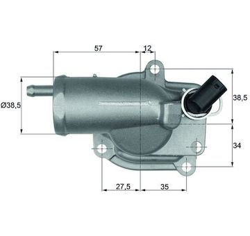 Termostat chladenia MAHLE TH 10 87