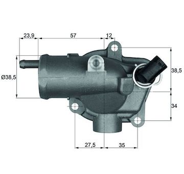 Termostat, chladivo MAHLE TH 11 87