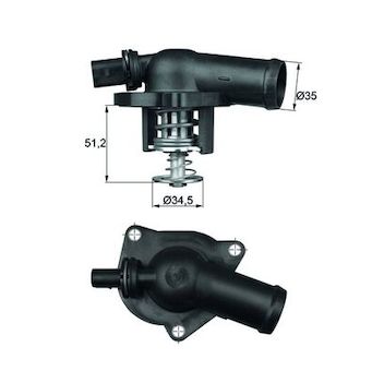 Termostat, chladivo MAHLE TI 17 109