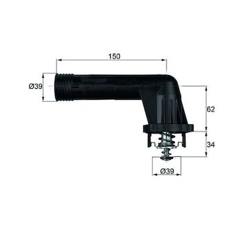 Termostat, chladivo MAHLE TI 20 95