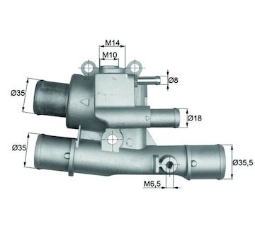 Termostat, chladivo MAHLE TI 124 88