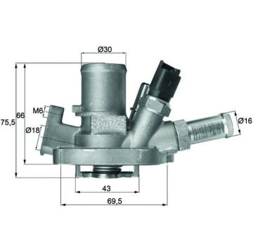 Termostat, chladivo MAHLE TI 151 80