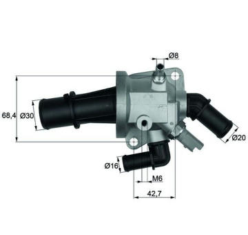 Termostat, chladivo MAHLE TI 153 88