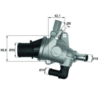 Termostat, chladivo MAHLE ORIGINAL TI 154 88