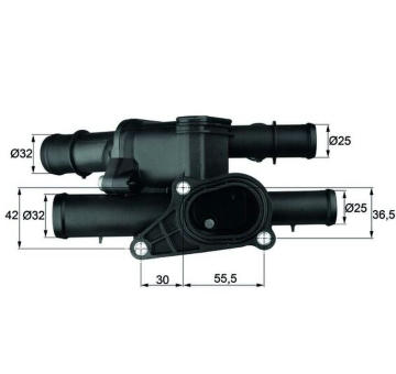Termostat, chladivo MAHLE TM 1 105