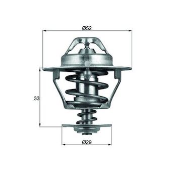 Termostat, chladivo MAHLE TX 77 88D