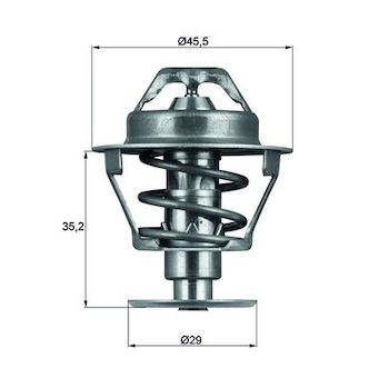 Termostat, chladivo MAHLE TX 81 89D