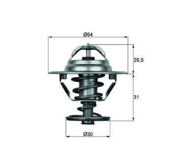 Termostat, chladivo MAHLE TX 10 88D