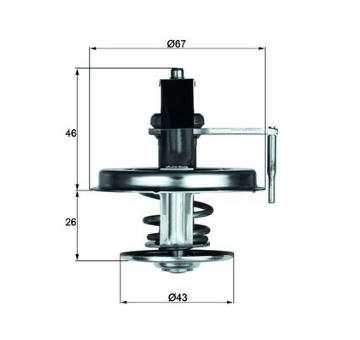 Termostat chladenia MAHLE TX 22 84D