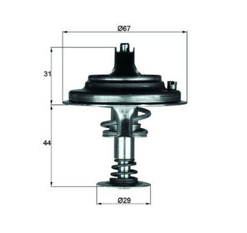 Termostat, chladivo MAHLE TX 26 71D1