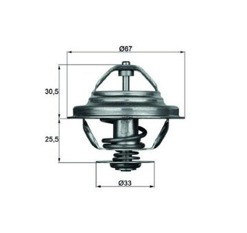 Termostat, chladivo MAHLE TX 27 71D