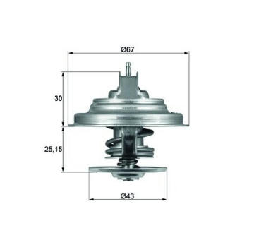 Termostat, chladivo MAHLE TX 31 92D