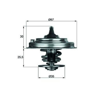 Termostat, chladivo MAHLE TX 34 82D