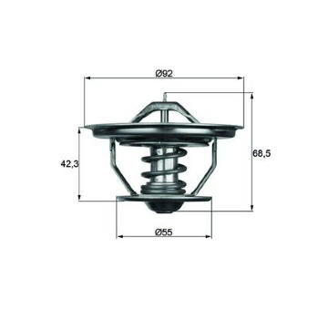 Termostat, chladivo MAHLE ORIGINAL TX 35 71