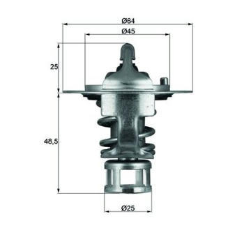 Termostat, chladivo MAHLE TX 65 82