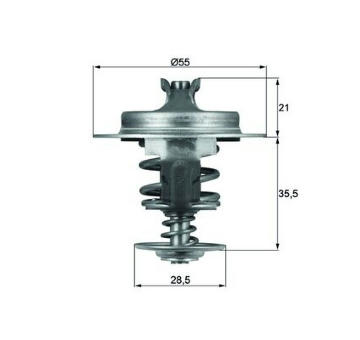 Termostat, chladivo MAHLE ORIGINAL TX 67 83D