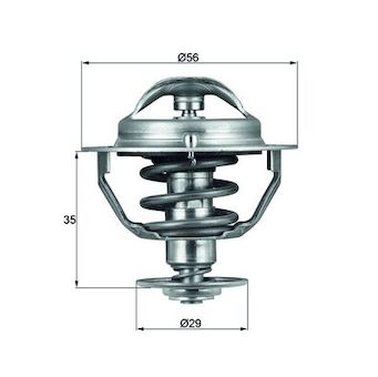 Termostat, chladivo MAHLE TX 73 82D