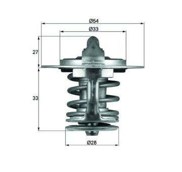 Termostat, chladivo MAHLE TX 84 77