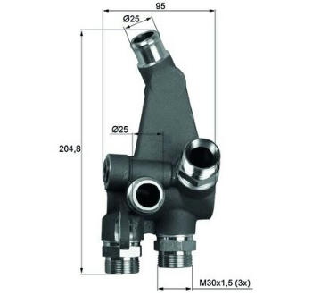 Termostat, chlazení oleje MAHLE ORIGINAL TO 3 83