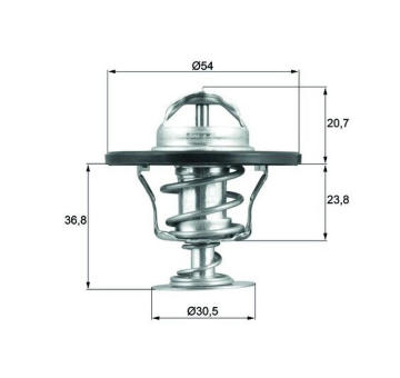 Termostat, chladivo MAHLE TX 52 92