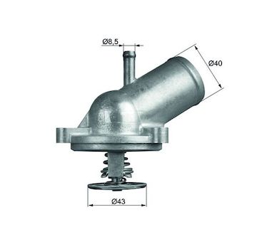 Termostat, chladivo MAHLE TI 209 87D