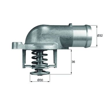 Termostat, chladivo MAHLE TI 212 87D