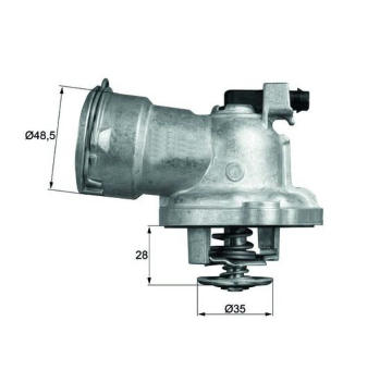 Termostat, chladivo MAHLE TM 28 87