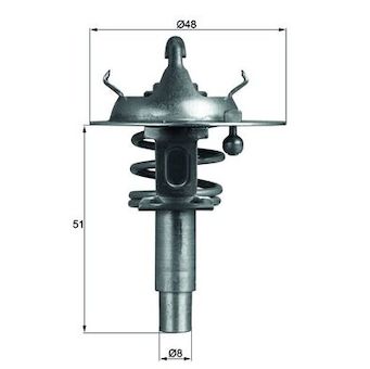 Termostat, chladivo MAHLE TX 106 90D