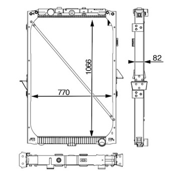 Chladič, chlazení motoru MAHLE CR 819 001P