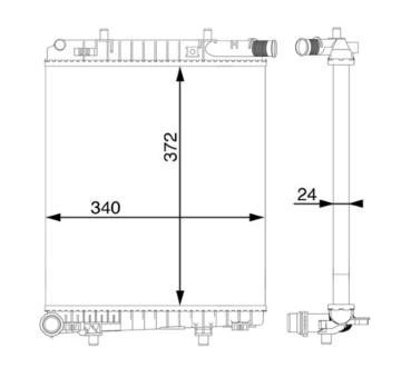 Chladič, chlazení motoru MAHLE ORIGINAL CR 1590 000S