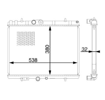 Chladič, chlazení motoru MAHLE CR 1598 000S