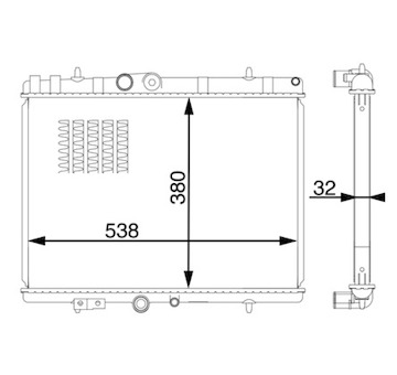 Chladič, chlazení motoru MAHLE CR 1601 000S