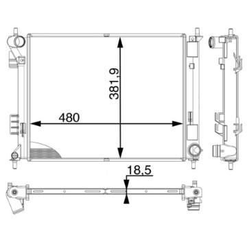 Chladič, chlazení motoru MAHLE CR 1983 000P