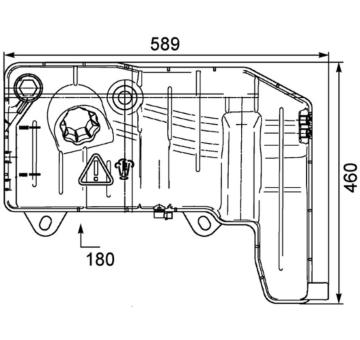 nádrž expanzní MAHLE BEHR IVECO IRISBUS Citelis, Stralis, Trakker,