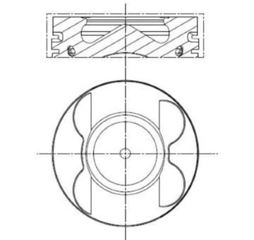 Píst MAHLE 001 PI 00107 001