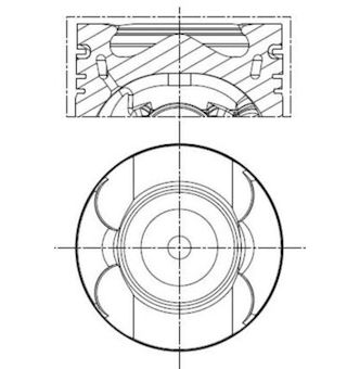 Píst MAHLE 001 PI 00133 002