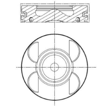 Píst MAHLE ORIGINAL 001 PI 00183 000