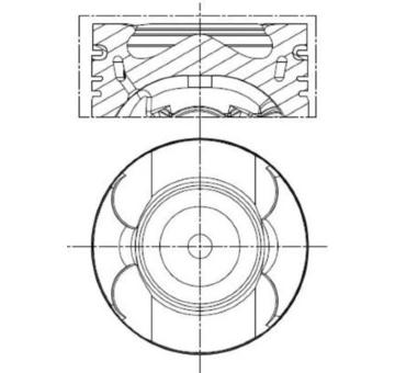 Píst MAHLE ORIGINAL 001 PI 00189 002