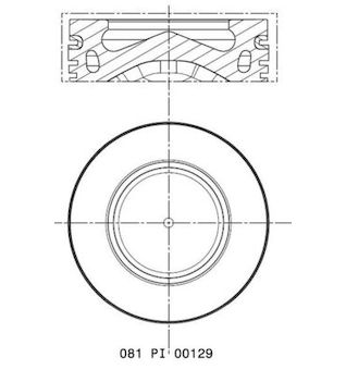 Píst MAHLE 081 PI 00129 000