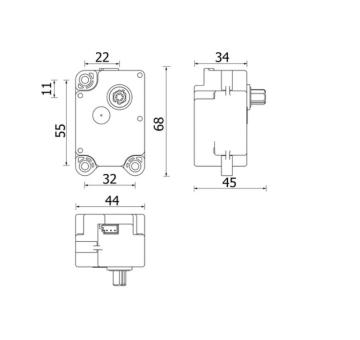Nastavovaci prvek, smesovaci klapka MAHLE AA 71 000P