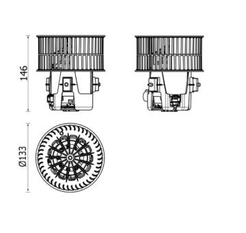 vnitřní ventilátor MAHLE AB 279 000P