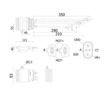 Regulator, ventilator vnutorneho priestoru MAHLE ABR 78 000S
