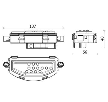 Regulator, ventilator vnutorneho priestoru MAHLE ABR 158 000P