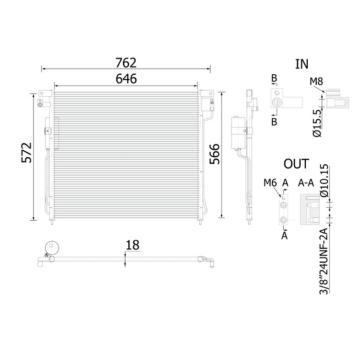 Kondenzátor, klimatizace MAHLE AC 138 000S