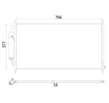 Kondenzátor, klimatizace MAHLE AC 928 000S