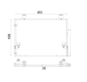 Kondenzátor, klimatizace MAHLE AC 929 000S