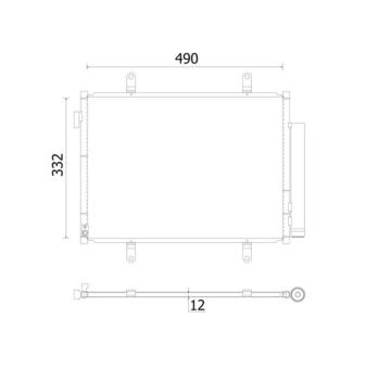 Kondenzátor, klimatizace MAHLE AC 931 000S