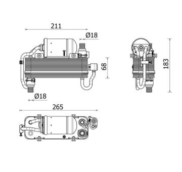 Kondenzátor klimatizácie MAHLE AC 960 000P