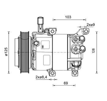 Kompresor, klimatizace MAHLE ACP 1458 000P